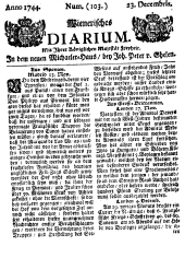Wiener Zeitung 17441223 Seite: 1