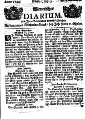 Wiener Zeitung 17441230 Seite: 1