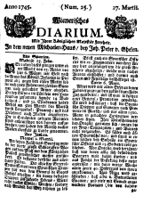 Wiener Zeitung 17450327 Seite: 1