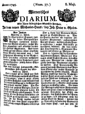 Wiener Zeitung 17450508 Seite: 1