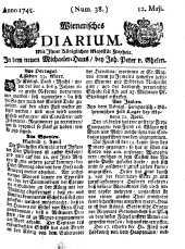 Wiener Zeitung 17450512 Seite: 1