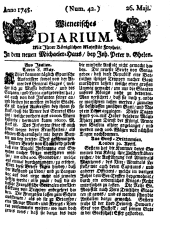 Wiener Zeitung 17450526 Seite: 1