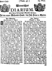 Wiener Zeitung 17450529 Seite: 1