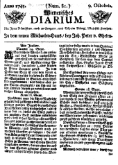 Wiener Zeitung 17451009 Seite: 1