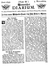 Wiener Zeitung 17451103 Seite: 1