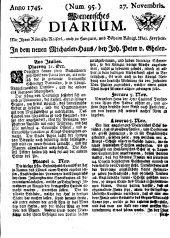 Wiener Zeitung 17451127 Seite: 1