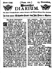 Wiener Zeitung 17451215 Seite: 1