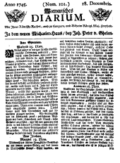 Wiener Zeitung 17451218 Seite: 1