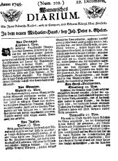 Wiener Zeitung 17451222 Seite: 1