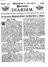 Wiener Zeitung 17461221 Seite: 1