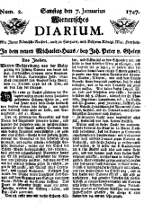 Wiener Zeitung 17470107 Seite: 1