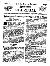 Wiener Zeitung 17470114 Seite: 1