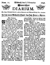 Wiener Zeitung 17470208 Seite: 1