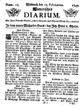 Wiener Zeitung 17470215 Seite: 1