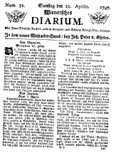 Wiener Zeitung 17470422 Seite: 1