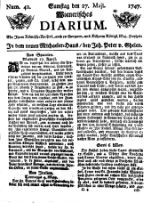 Wiener Zeitung 17470527 Seite: 1