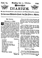 Wiener Zeitung 17471021 Seite: 1