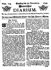 Wiener Zeitung 17471230 Seite: 1