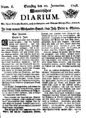 Wiener Zeitung 17480120 Seite: 1