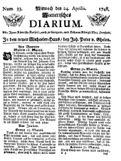 Wiener Zeitung 17480424 Seite: 1