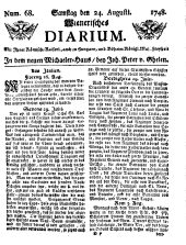 Wiener Zeitung 17480824 Seite: 1