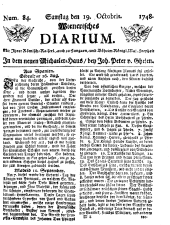 Wiener Zeitung 17481019 Seite: 1