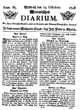 Wiener Zeitung 17481023 Seite: 1