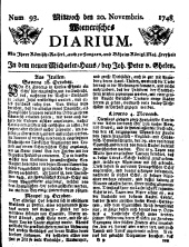 Wiener Zeitung 17481120 Seite: 1
