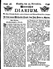 Wiener Zeitung 17481130 Seite: 1