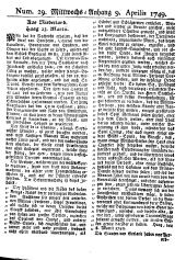 Wiener Zeitung 17490409 Seite: 9