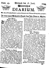 Wiener Zeitung 17490618 Seite: 1