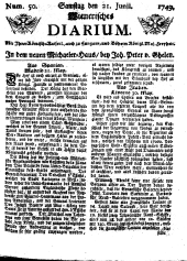 Wiener Zeitung 17490621 Seite: 1