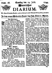 Wiener Zeitung 17490719 Seite: 1