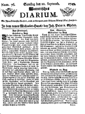 Wiener Zeitung 17490920 Seite: 1