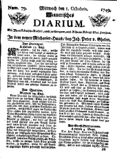 Wiener Zeitung 17491001 Seite: 1