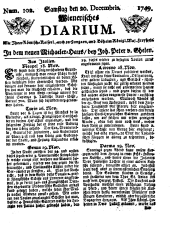 Wiener Zeitung 17491220 Seite: 1
