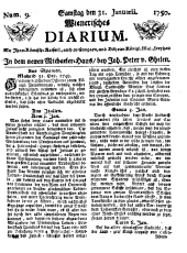 Wiener Zeitung 17500131 Seite: 1