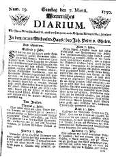 Wiener Zeitung 17500307 Seite: 1