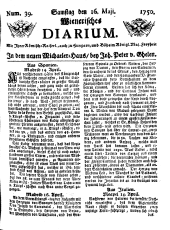 Wiener Zeitung 17500516 Seite: 1