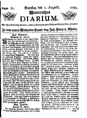 Wiener Zeitung 17500801 Seite: 1