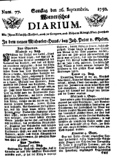 Wiener Zeitung 17500926 Seite: 1