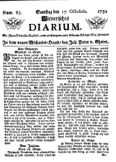 Wiener Zeitung 17501017 Seite: 1