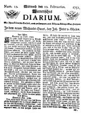 Wiener Zeitung 17510210 Seite: 1