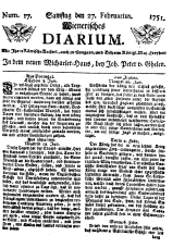 Wiener Zeitung 17510227 Seite: 1