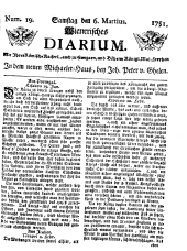 Wiener Zeitung 17510306 Seite: 1