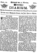 Wiener Zeitung 17510310 Seite: 1