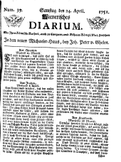 Wiener Zeitung 17510424 Seite: 1