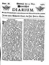 Wiener Zeitung 17510512 Seite: 1