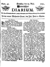 Wiener Zeitung 17510529 Seite: 1