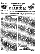 Wiener Zeitung 17510623 Seite: 1